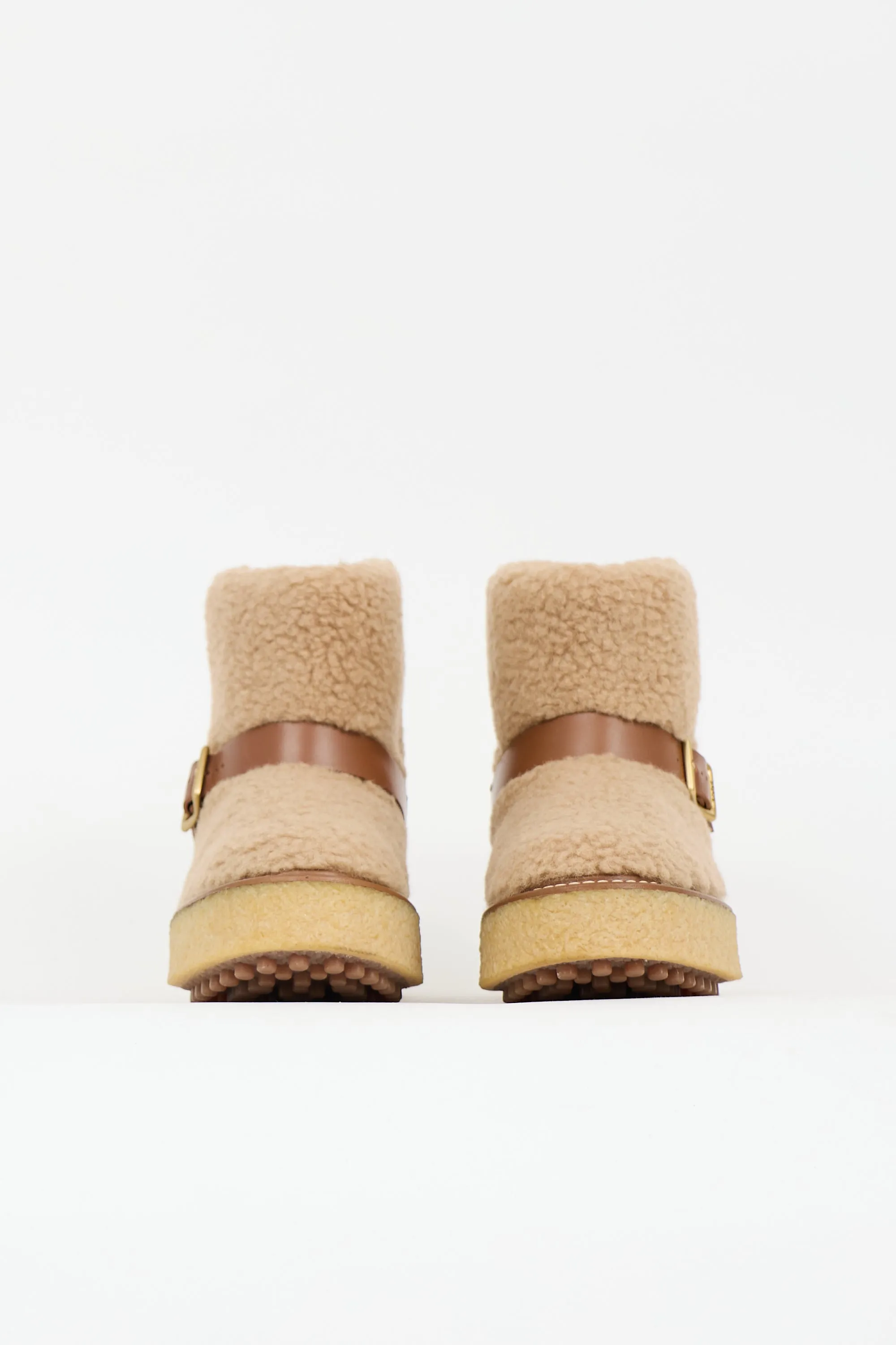 Shearling Platform Boot sold by VSP Consignment product image thumbnail 3