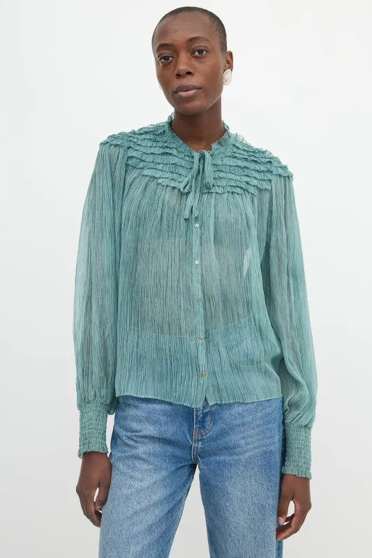 Silk Sheer Eloise Blouse sold by VSP Consignment