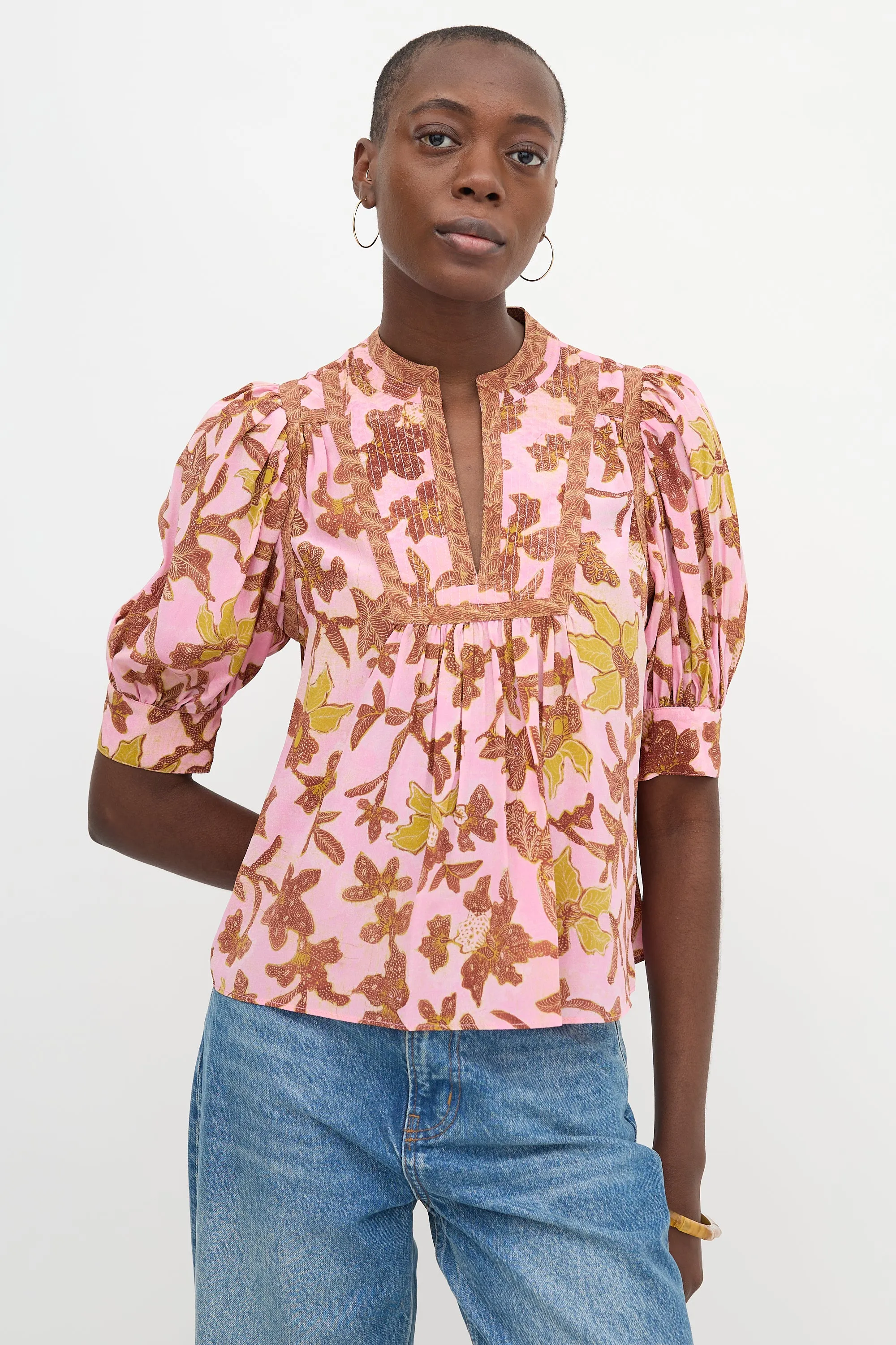 Silk Floral Desdra Top sold by VSP Consignment