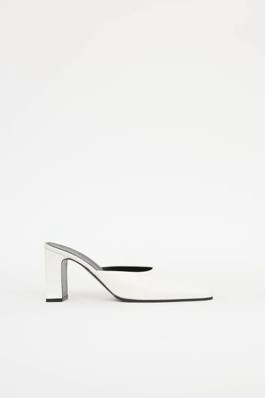 Patent Mule sold by VSP Consignment