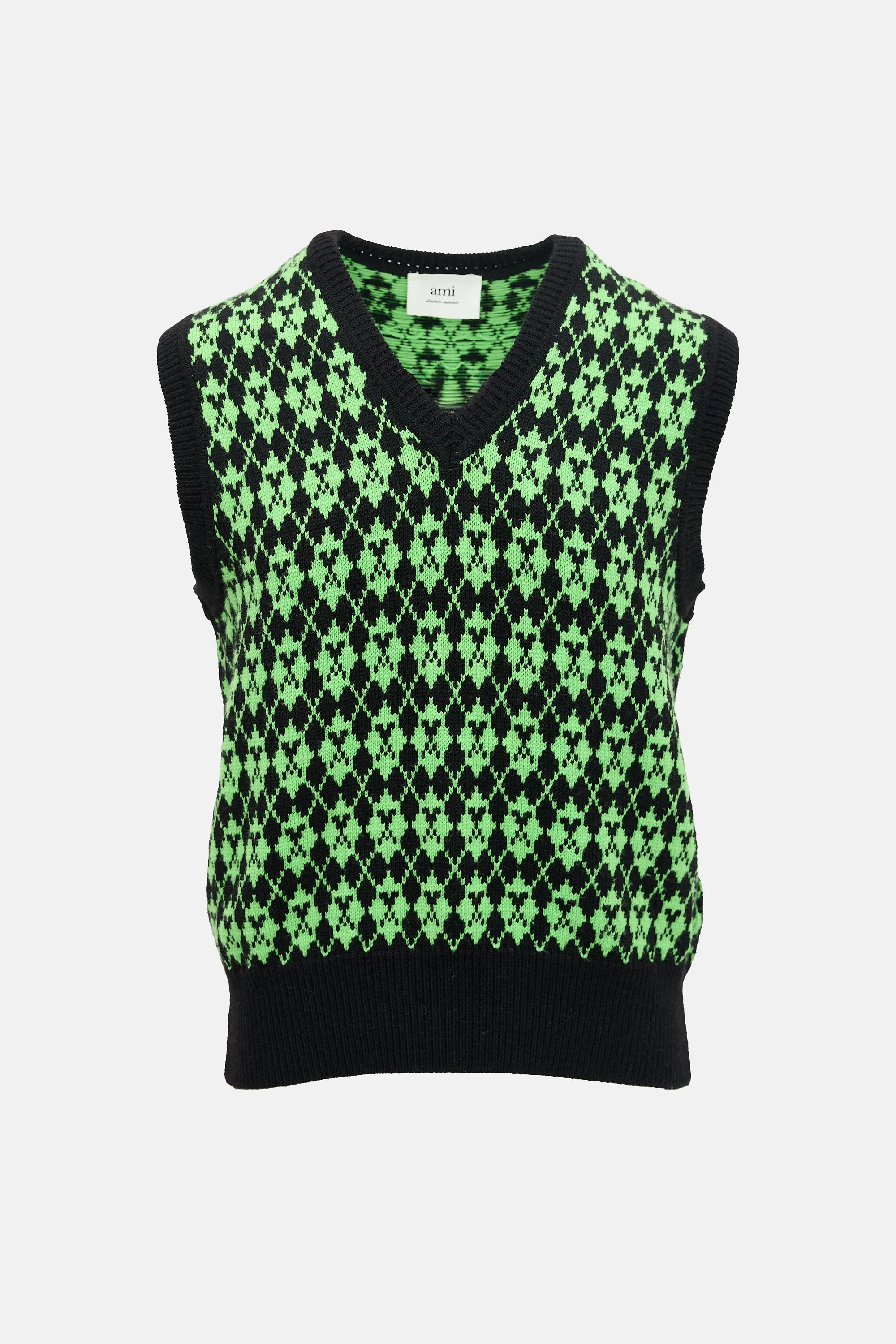 Wool Patterned Sweater Vest sold by VSP Consignment