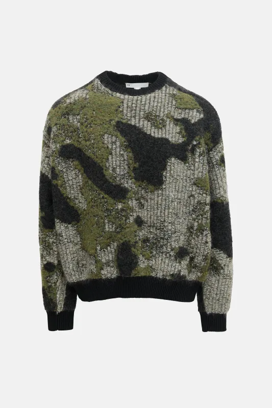 Mohair Intarsia Camo Sweater sold by VSP Consignment