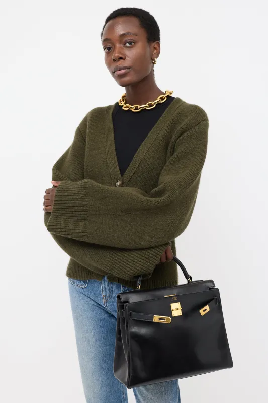 1989 Noir Box Kelly Retourne 32 Bag sold by VSP Consignment