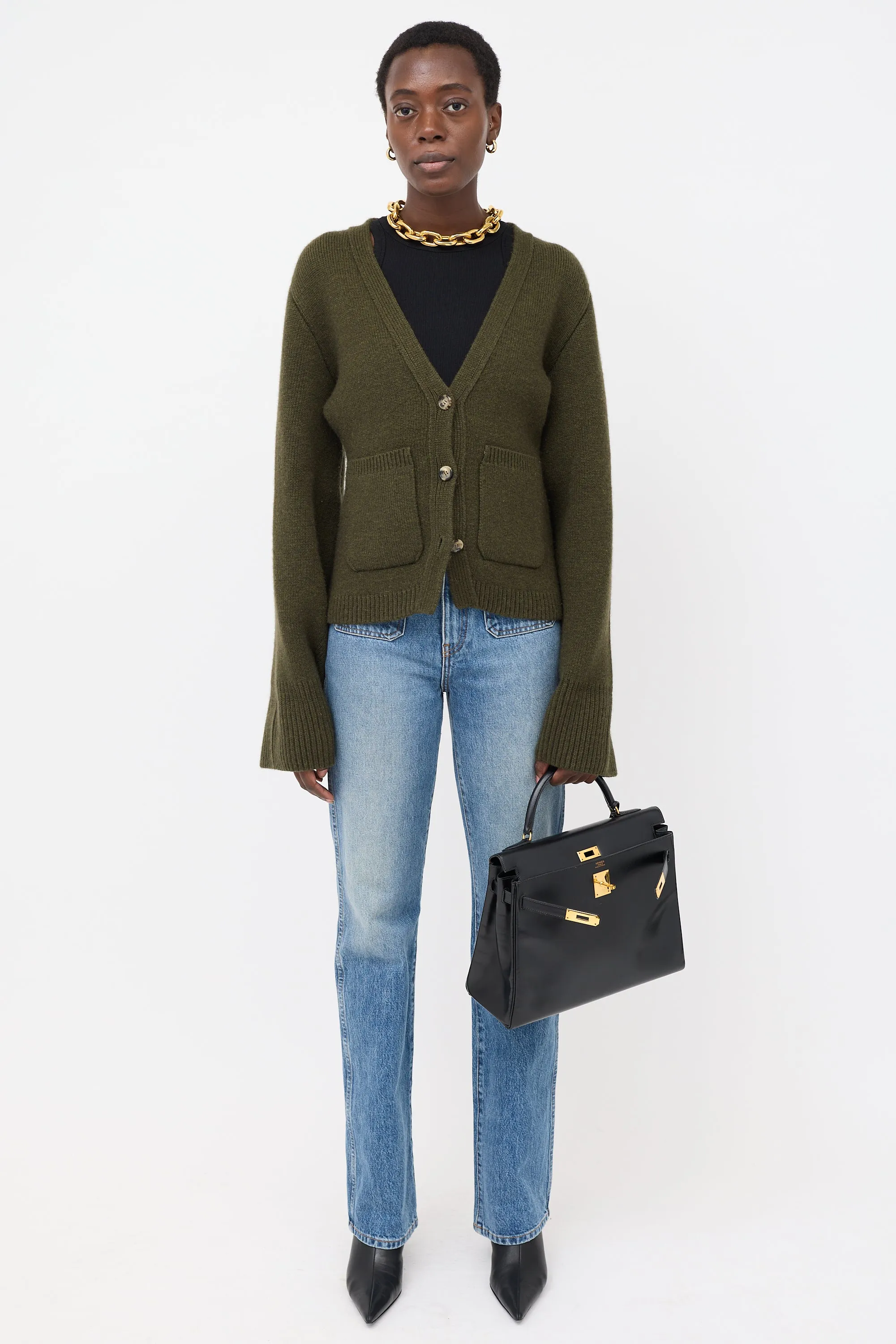 1989 Noir Box Kelly Retourne 32 Bag sold by VSP Consignment product image thumbnail 5