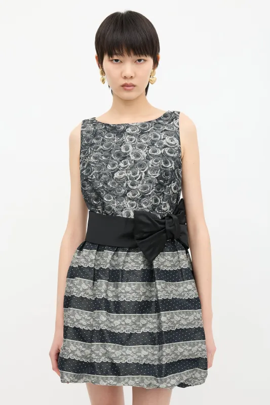 Brocade Bubble Hem Dress made by RED Valentino
