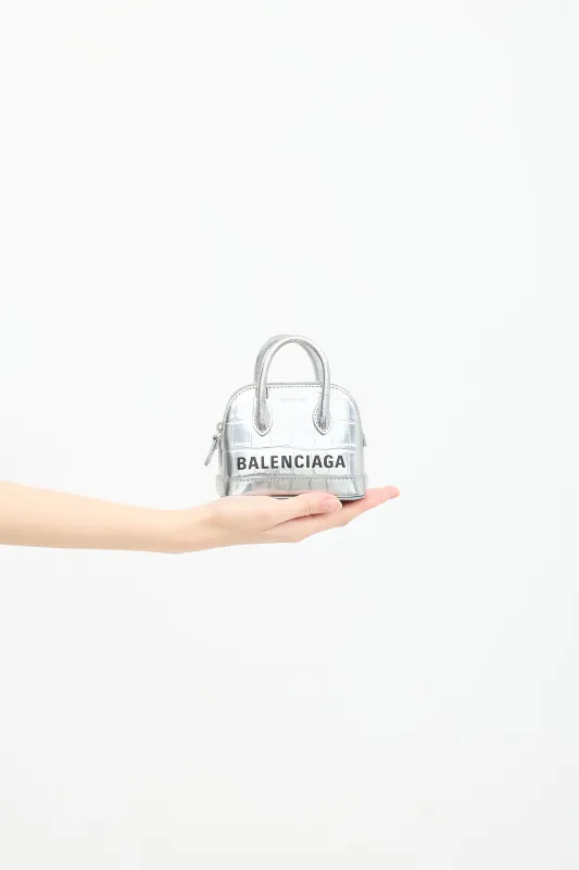 Leather Mini Ville Top Handle Bag made by Balenciaga