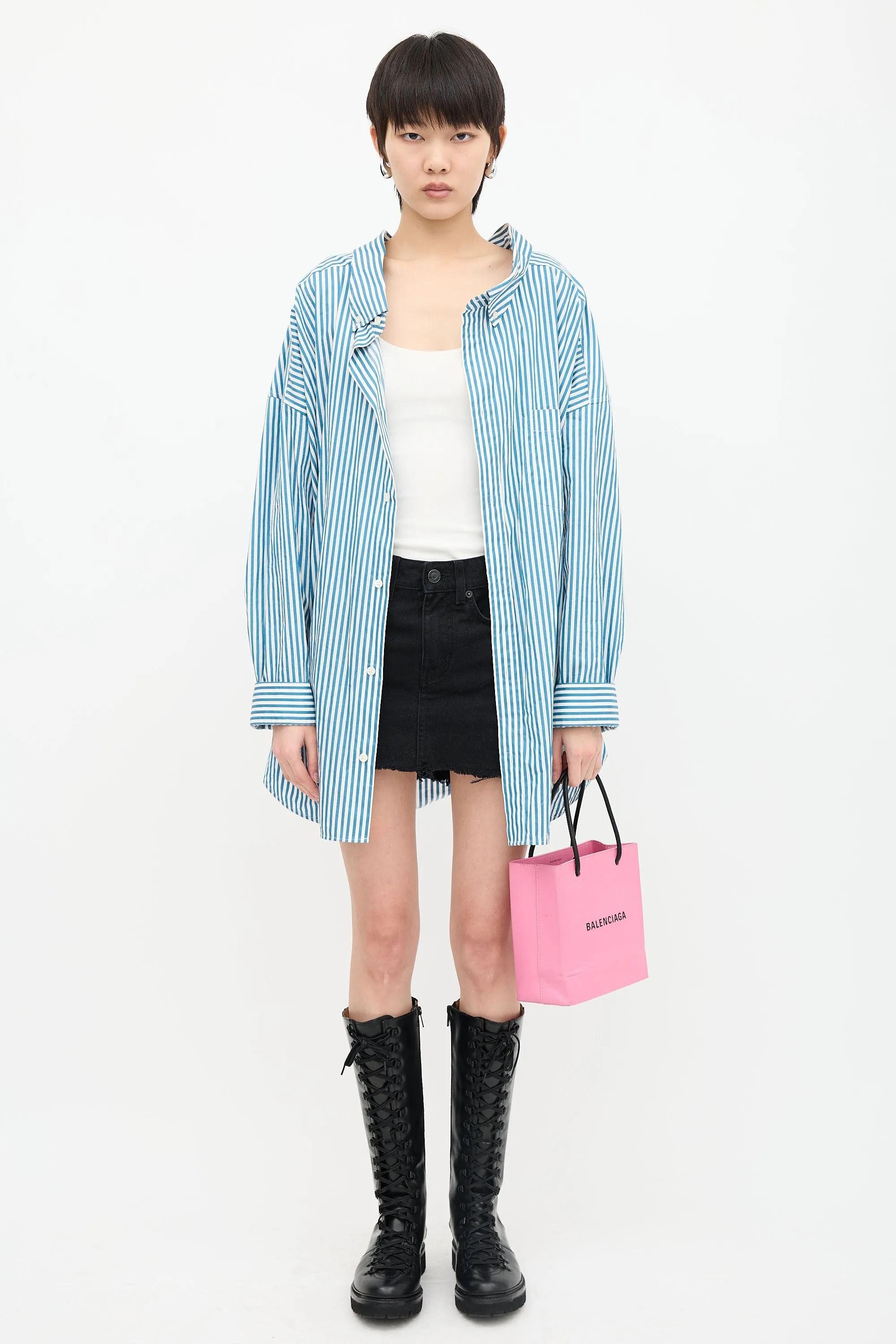 Leather XXS Shopping Tote Bag sold by VSP Consignment product image thumbnail 3