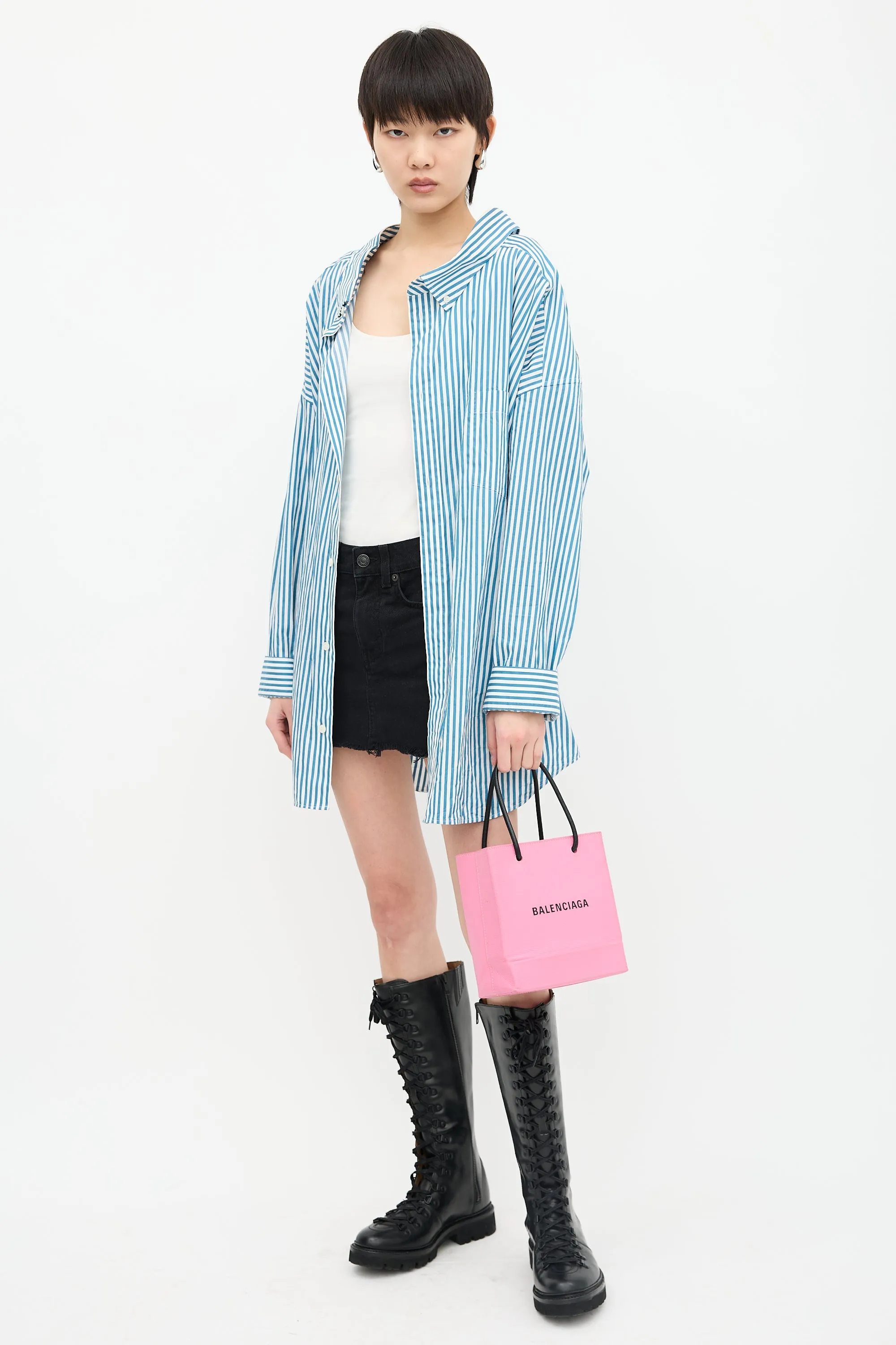 Leather XXS Shopping Tote Bag sold by VSP Consignment product image thumbnail 5