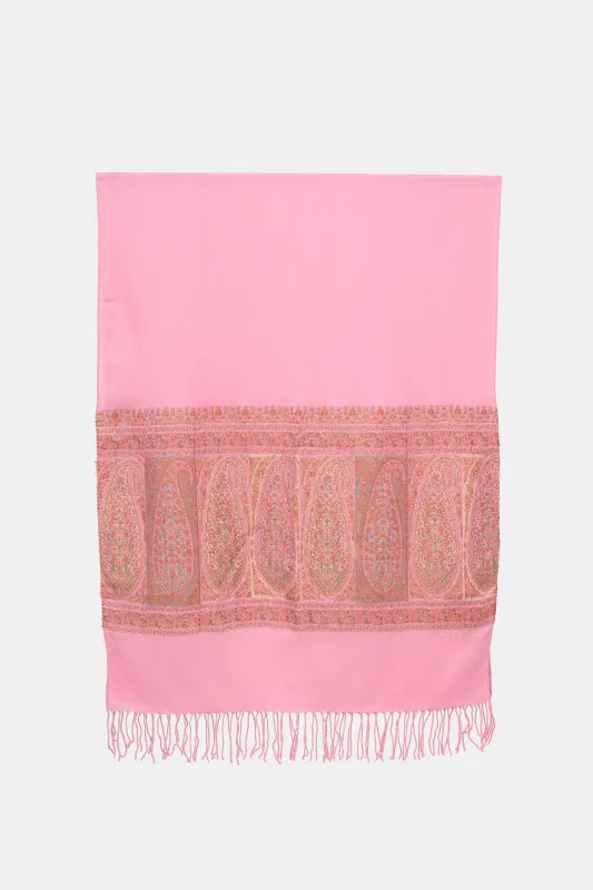 Wool Paisley Jacquard Scarf sold by VSP Consignment