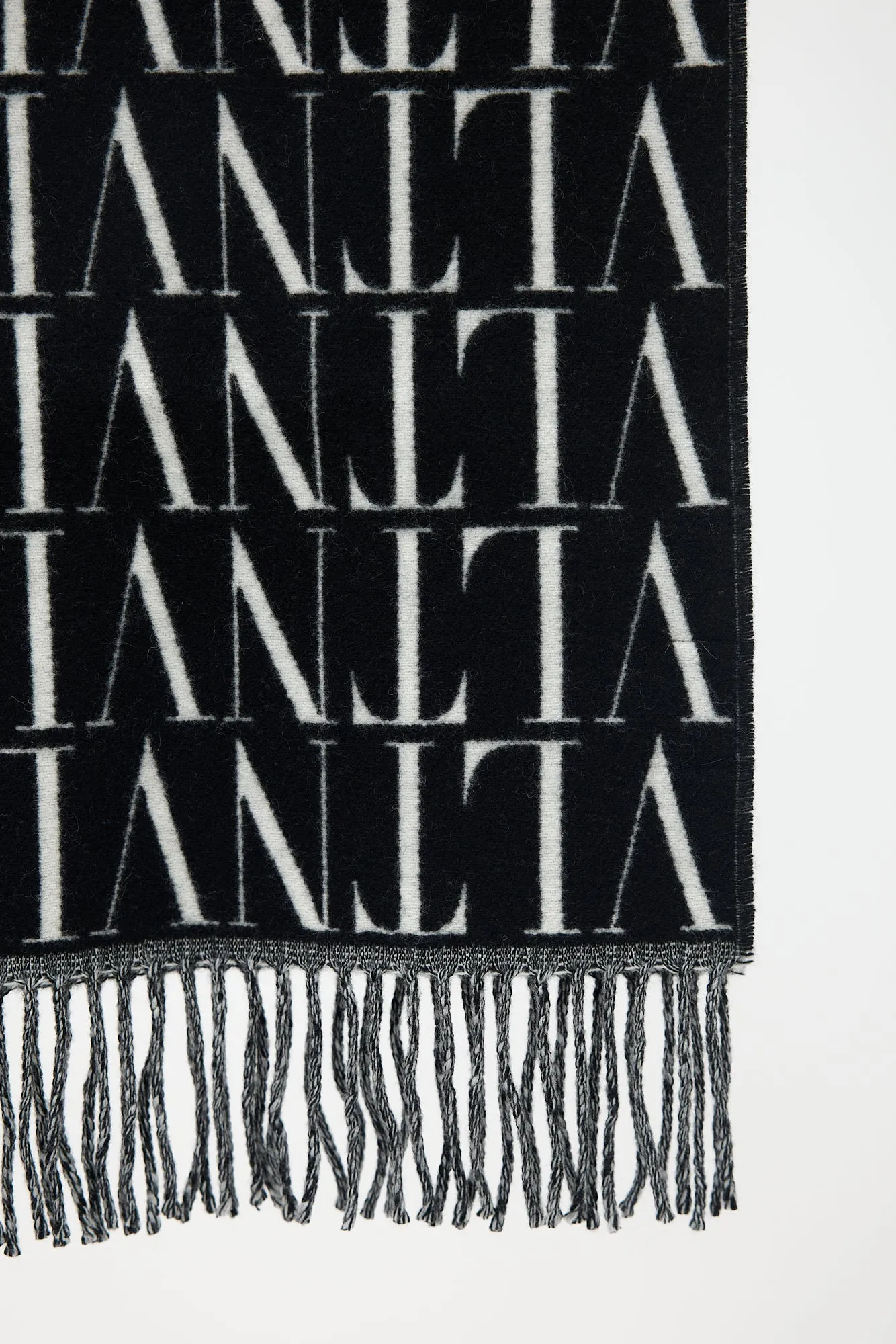 Wool & Cashmere Logo Scarf sold by VSP Consignment product image thumbnail 3
