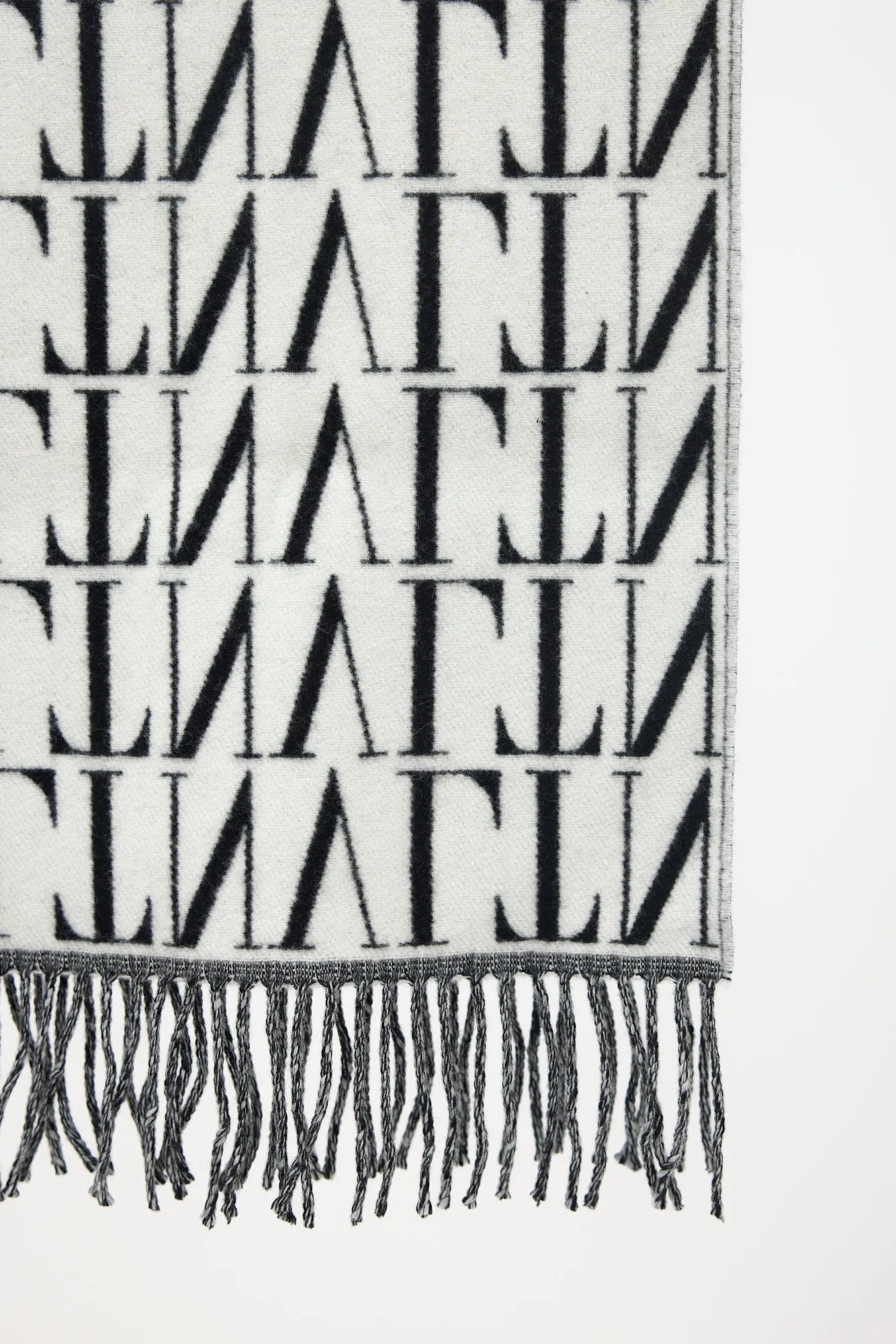 Wool & Cashmere Logo Scarf sold by VSP Consignment product image thumbnail 4