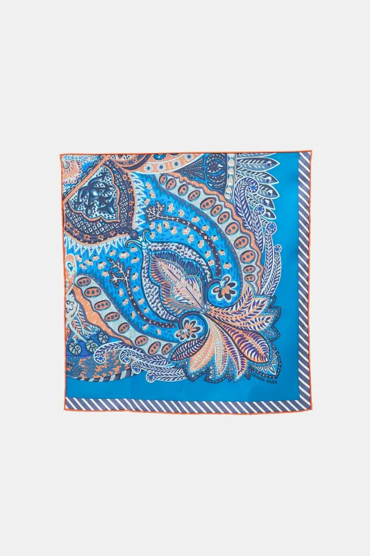 2017 Silk Jardin de la Maharani Recadre 45 Scarf made by Hermes