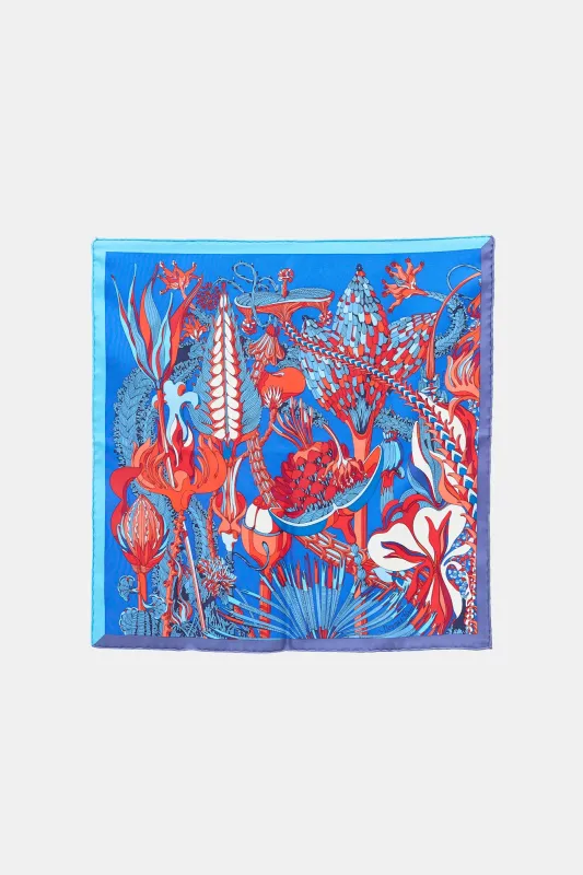2020 Silk Fantasie Botanique 45 Scarf made by Hermes