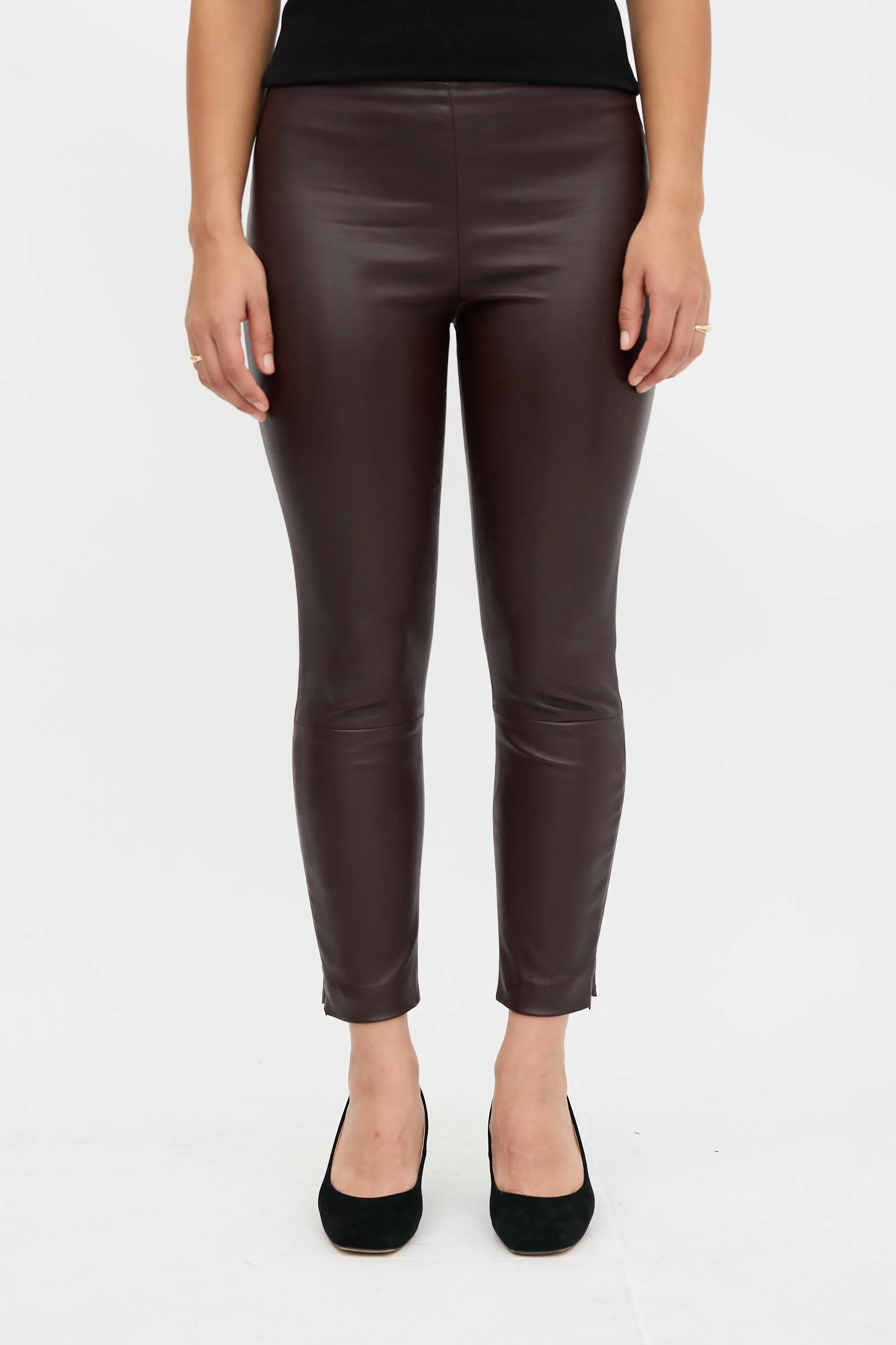 Leather Cropped Legging sold by VSP Consignment