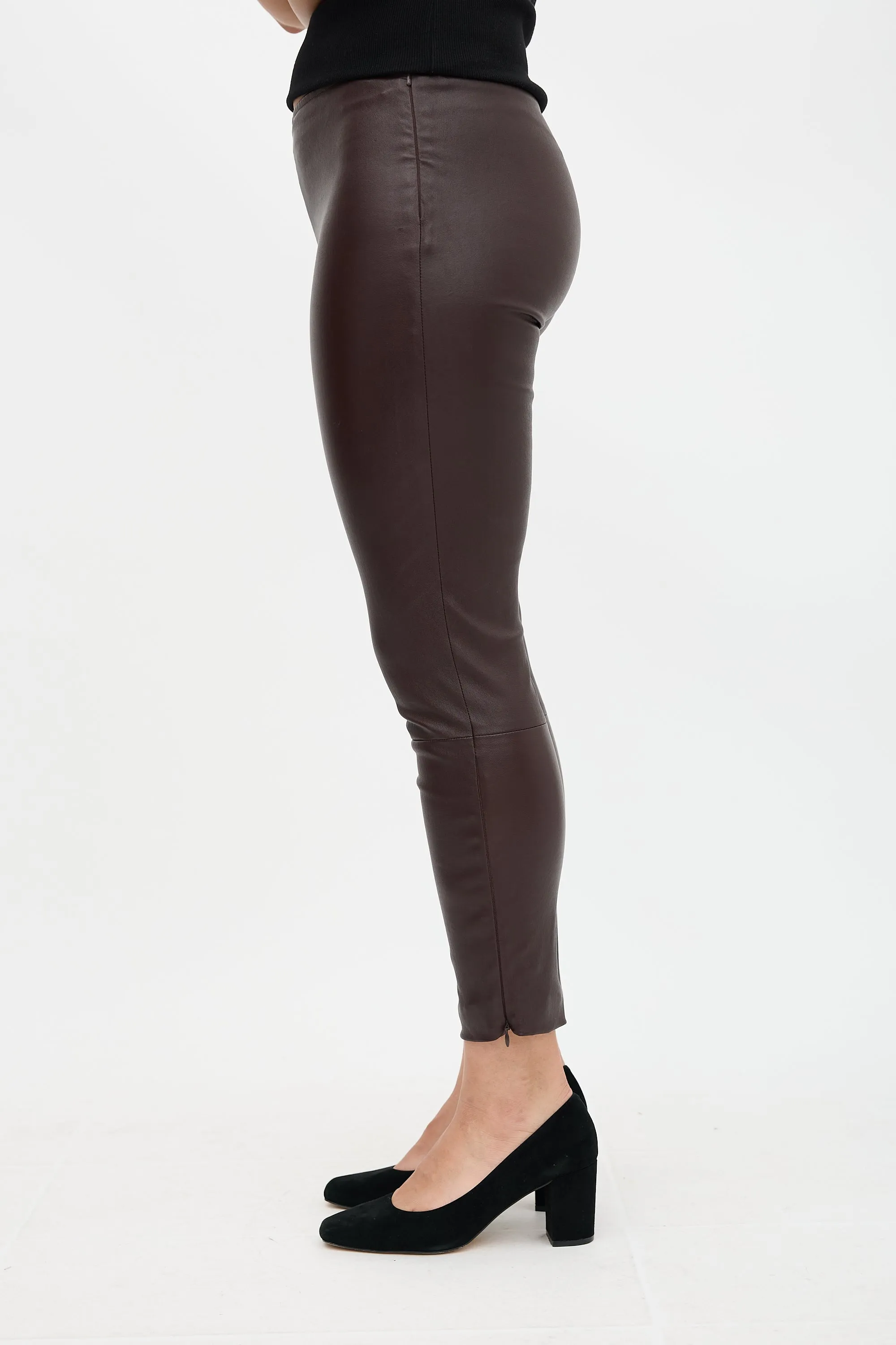 Leather Cropped Legging sold by VSP Consignment product image thumbnail 3
