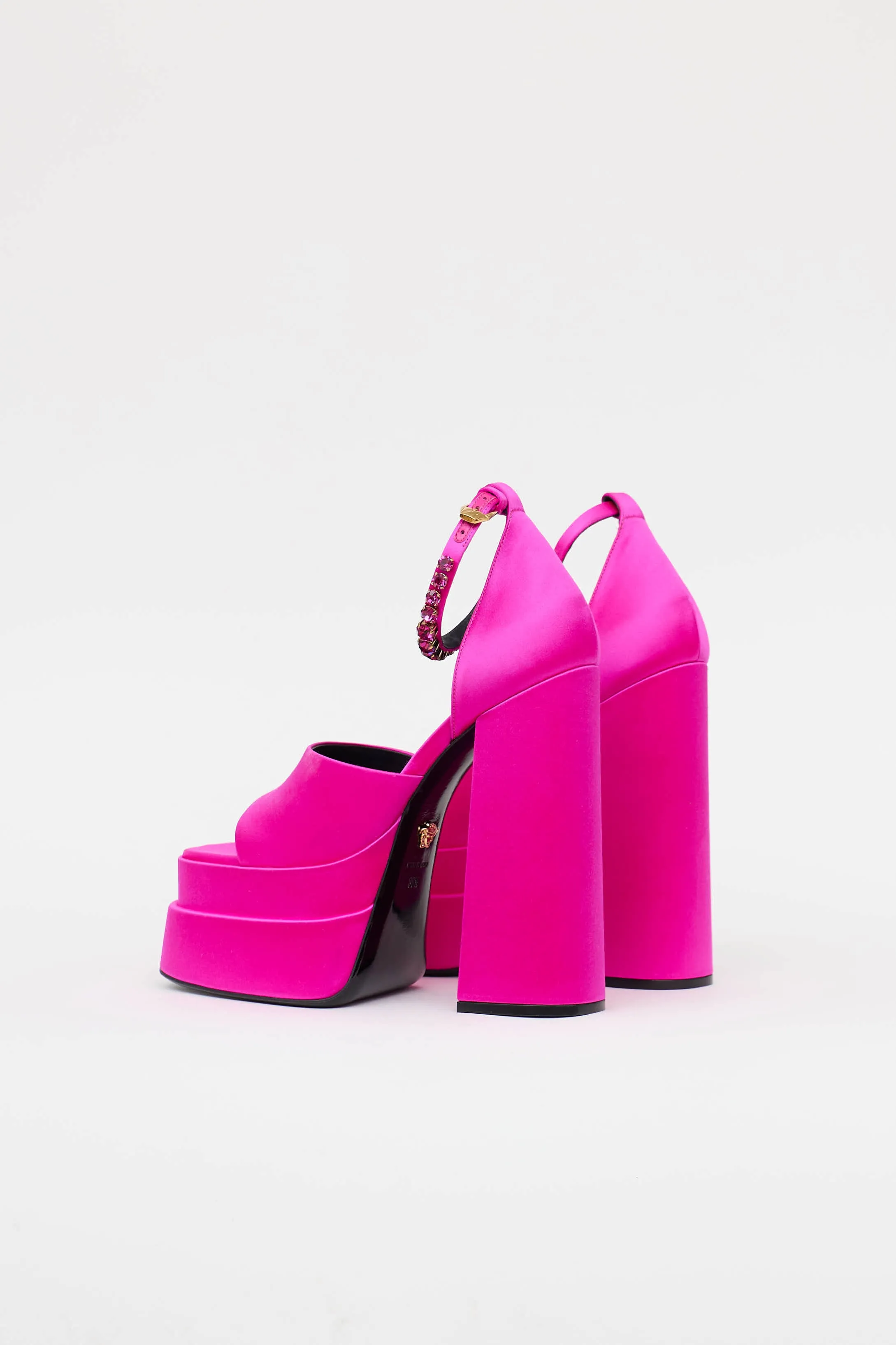Satin Aevitas Platform Pump sold by VSP Consignment product image thumbnail 4