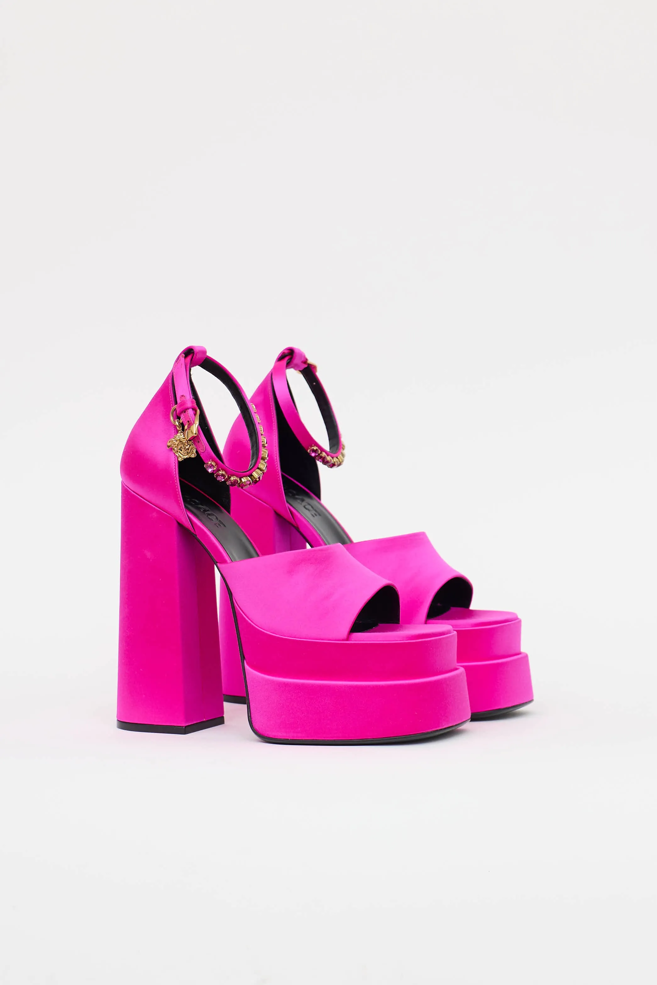 Satin Aevitas Platform Pump sold by VSP Consignment product image thumbnail 2