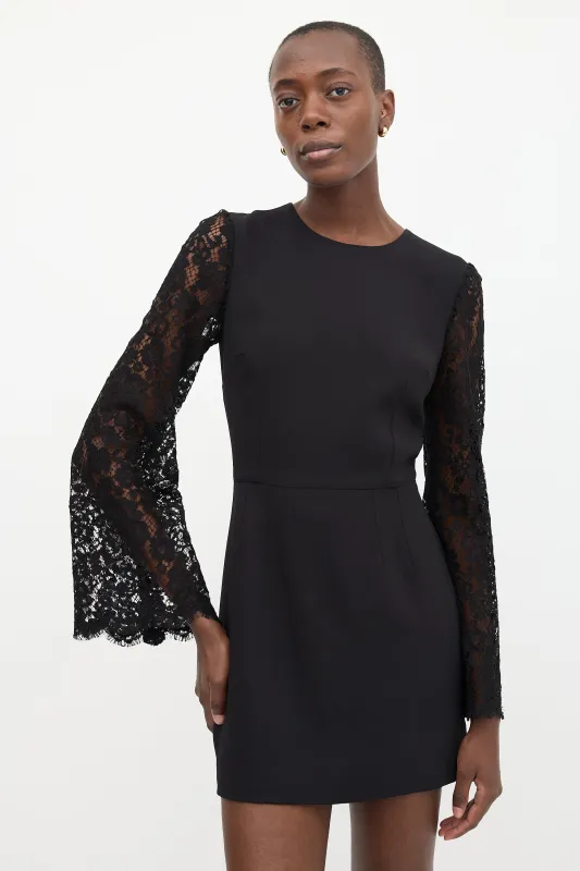 Guipure Lace Sleeve Dress sold by VSP Consignment