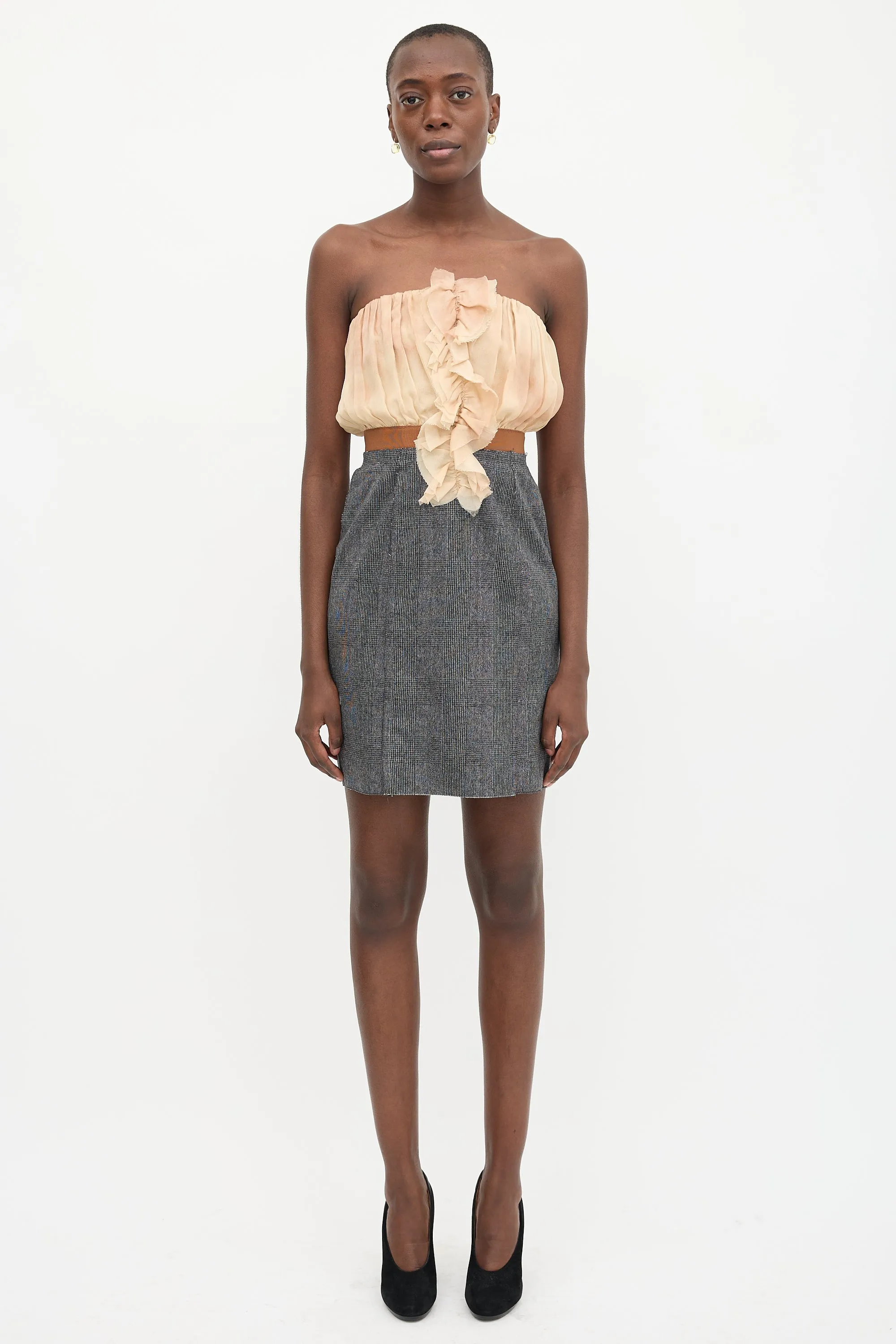D&G Chiffon & Tweed Dress sold by VSP Consignment product image thumbnail 2