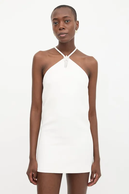 Star Embellished Halter Dress made by Miu Miu