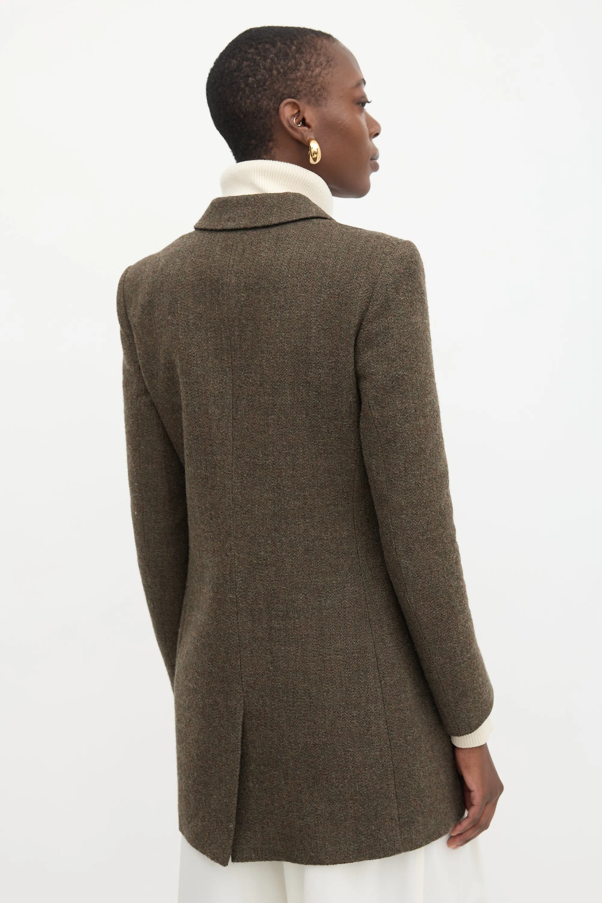 Tweed Double Breasted Coat sold by VSP Consignment product image thumbnail 4