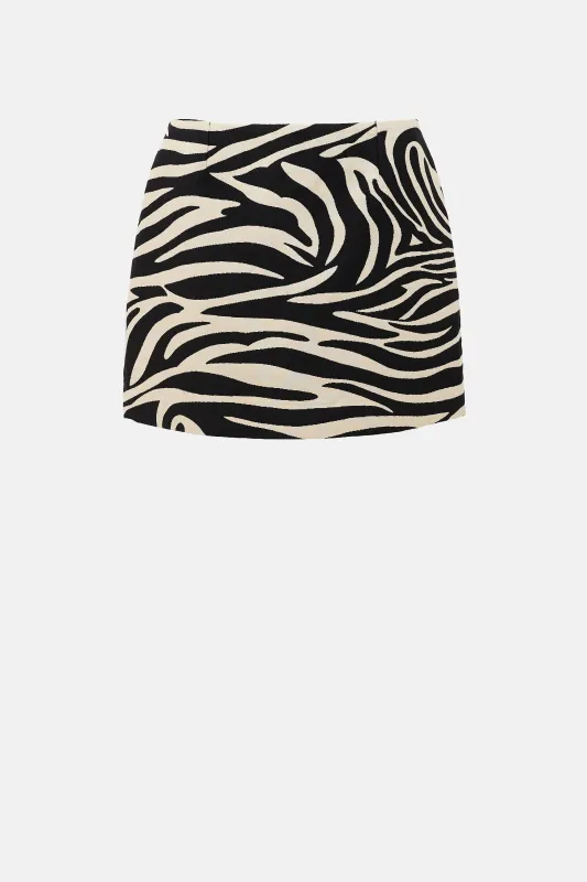 FW 2003 Wool Printed Skirt sold by VSP Consignment