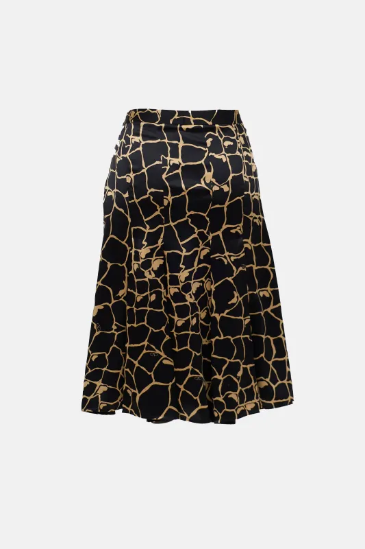 Silk Roma Pleated Skirt sold by VSP Consignment