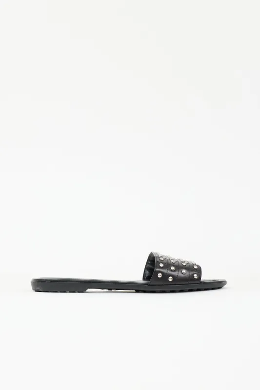 Leather Studded Slide made by Tod's