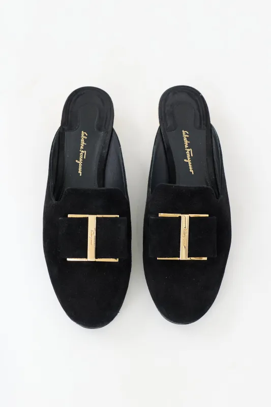 Suede Sciacca Mule made by Salvatore Ferragamo