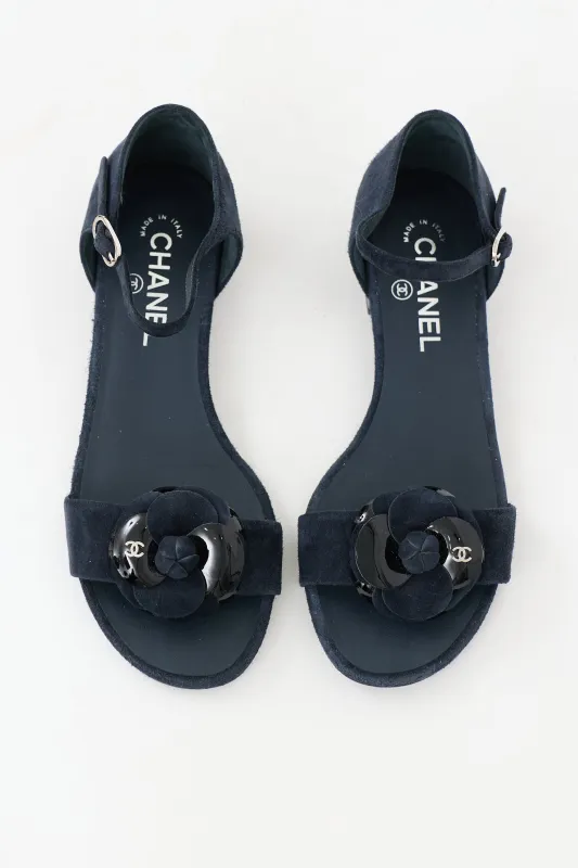 Suede CC Camellia Sandal sold by VSP Consignment