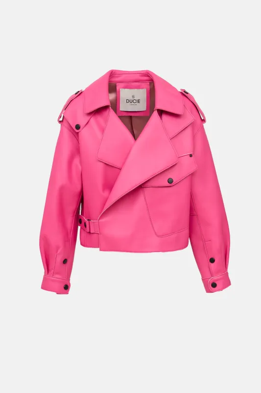 Leather Biker Jacket sold by VSP Consignment