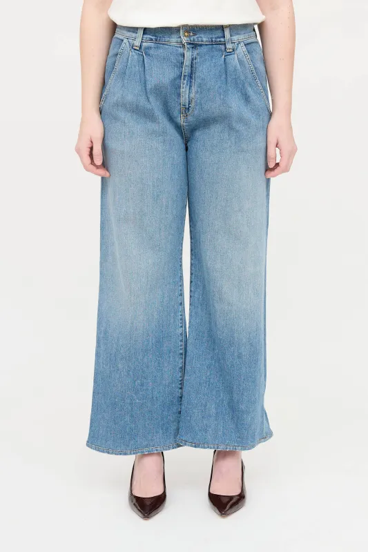 Light Wash Flora Jeans sold by VSP Consignment