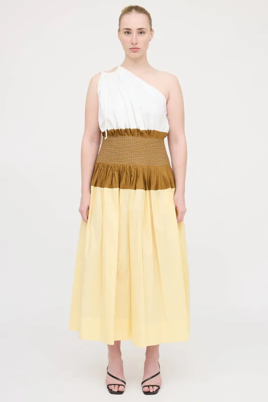 One Shoulder Smocked Dress sold by VSP Consignment