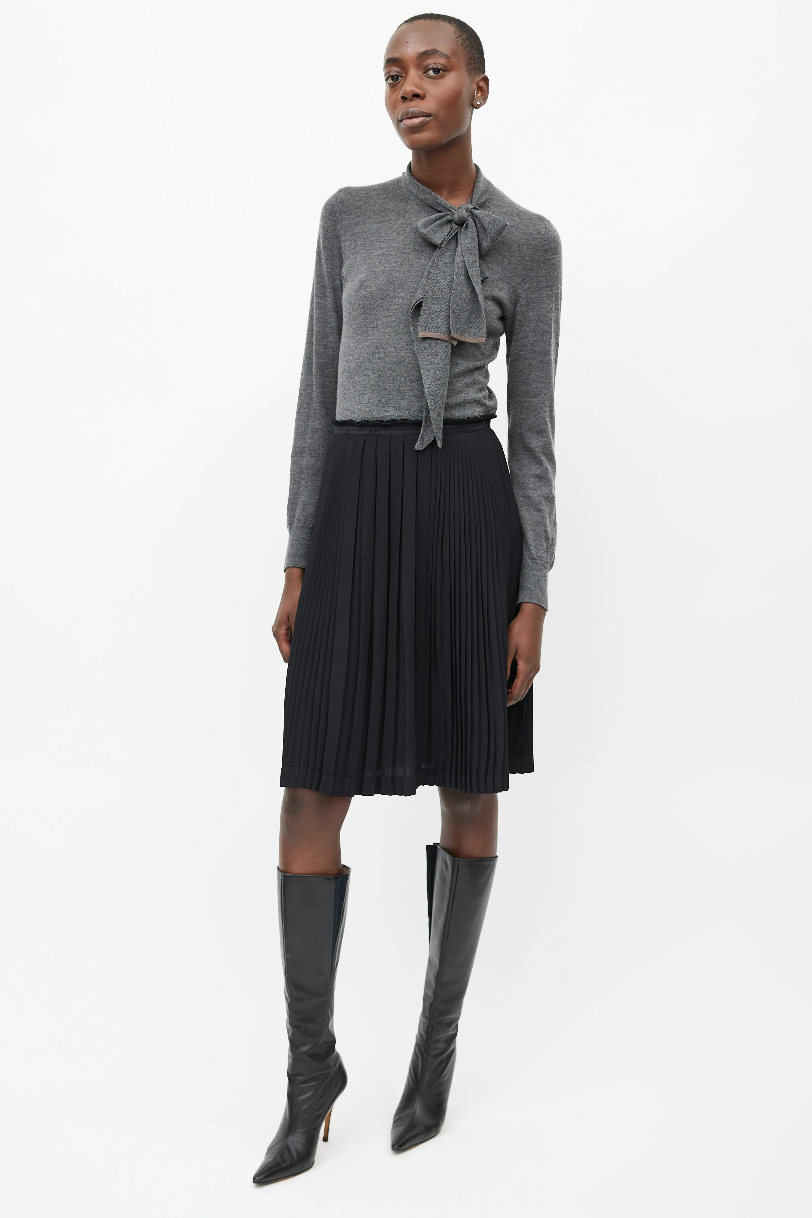Pleated Logo Skirt sold by VSP Consignment product image thumbnail 2