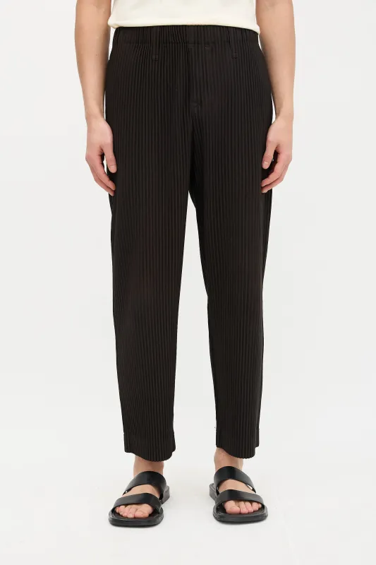 Pleated Straight Leg Trouser made by Issey Miyake