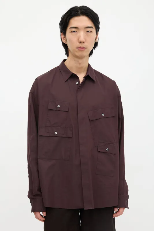 Flap Pocket Shirt made by Hermes