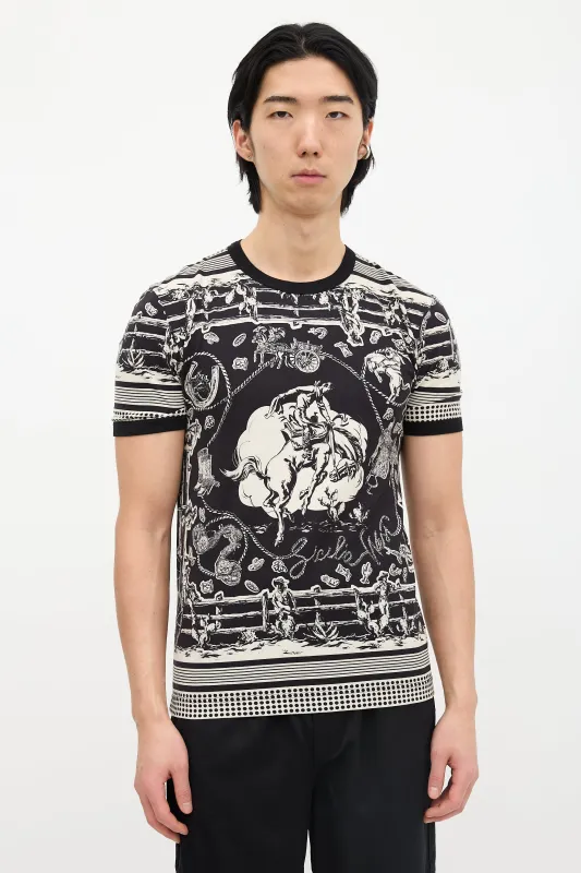 Western Graphic T-Shirt made by Dolce & Gabanna