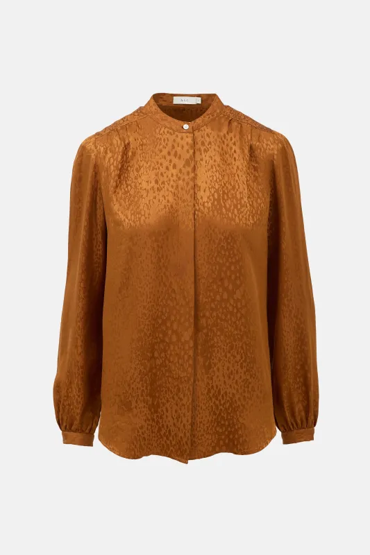 Silk Printed Blouse sold by VSP Consignment