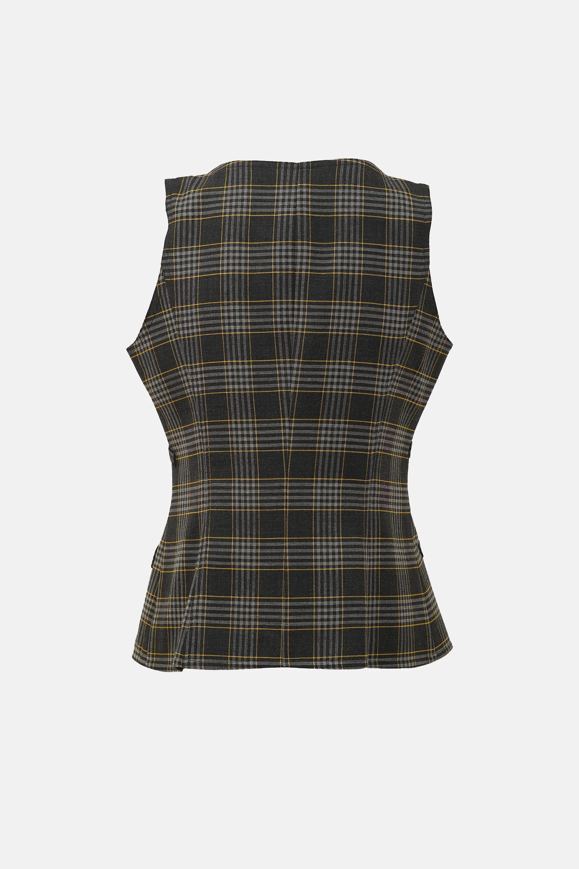 Wool Check Vest sold by VSP Consignment product image thumbnail 2