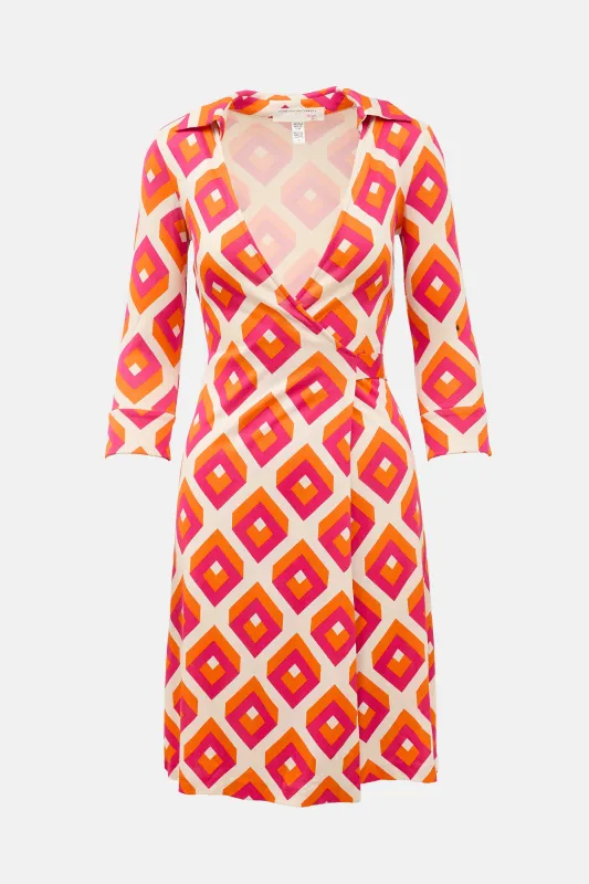 Silk Printed Wrap Dress sold by VSP Consignment