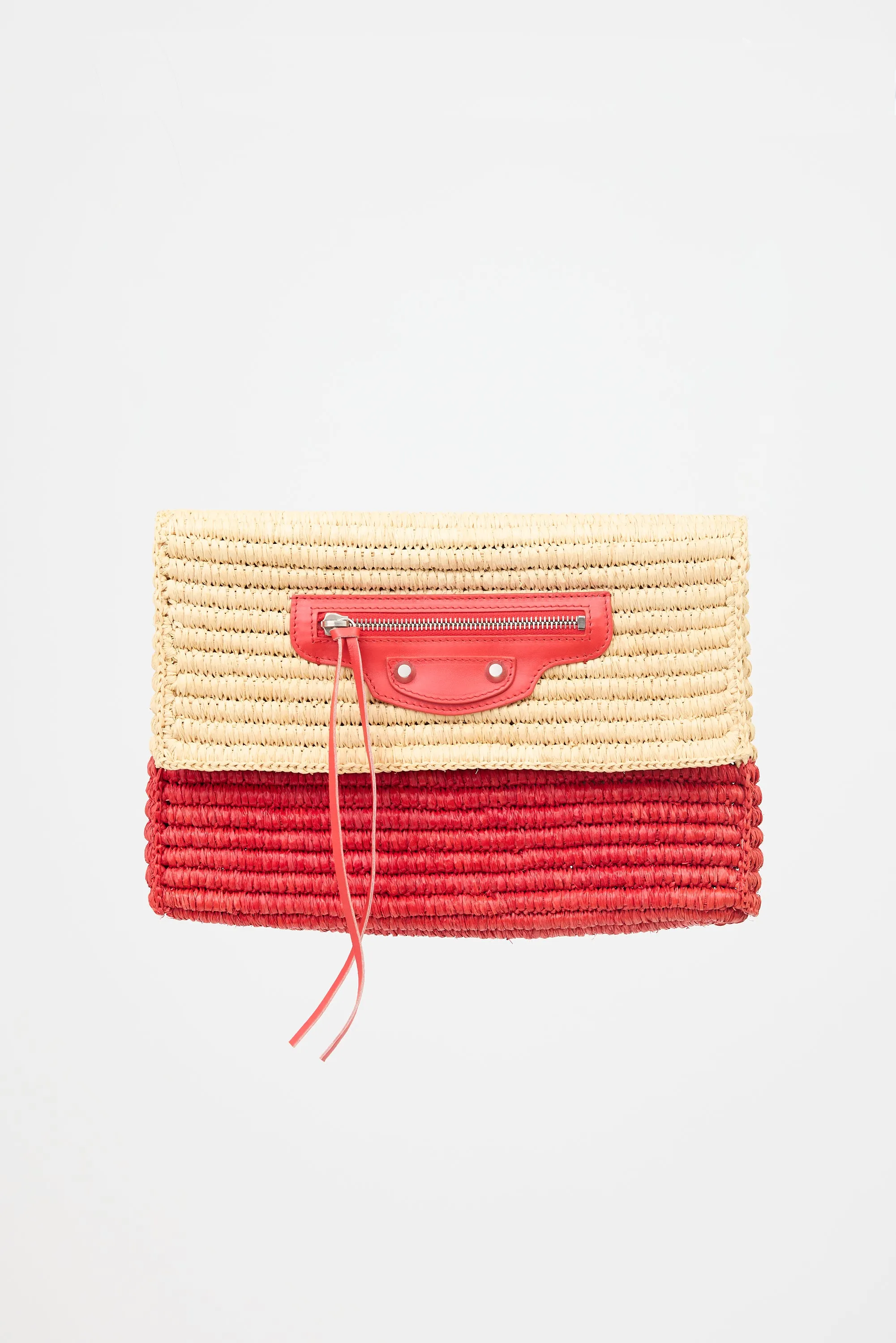 Raffia Moto Clutch sold by VSP Consignment