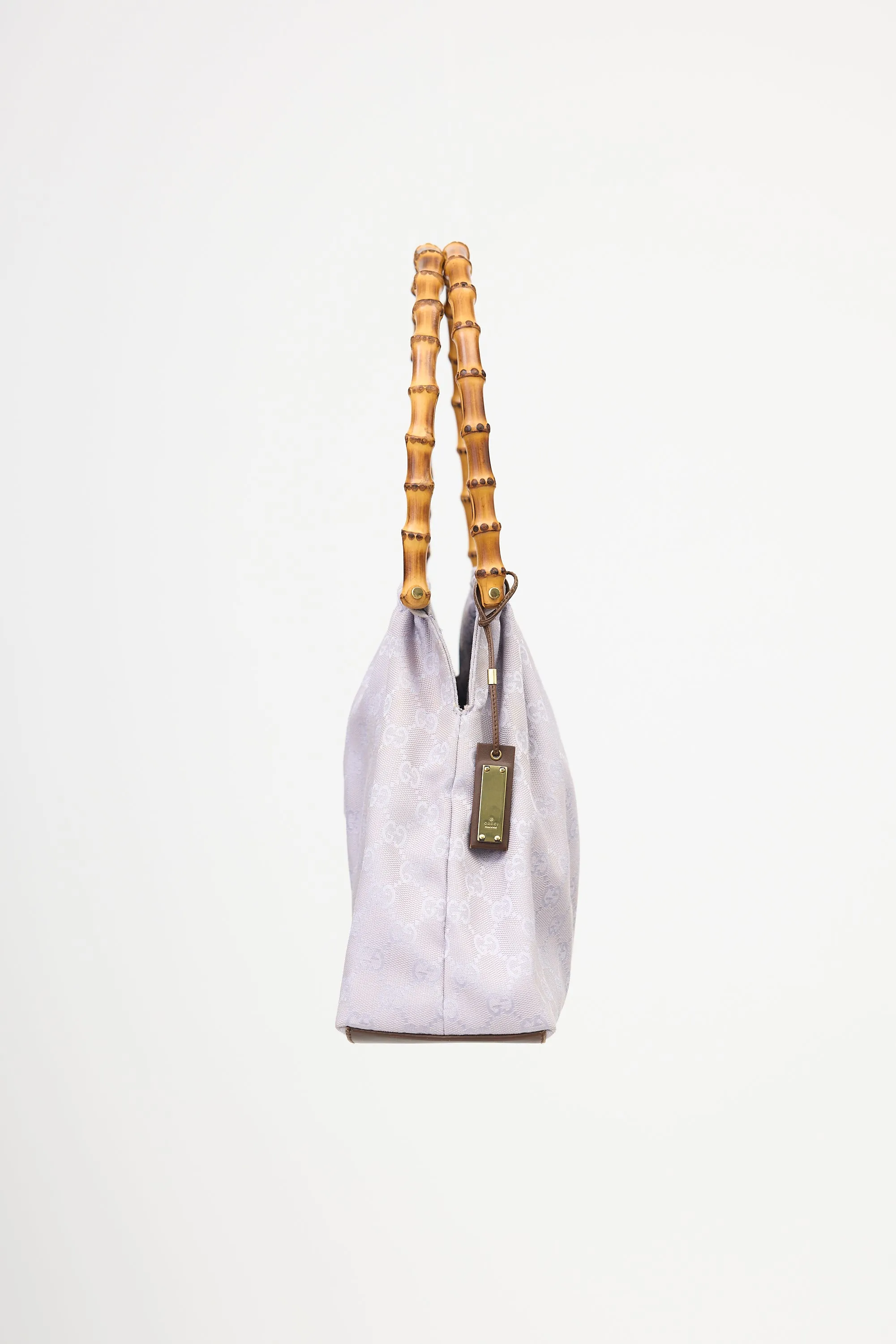 Canvas GG Bamboo Top Handle Bag sold by VSP Consignment product image thumbnail 4