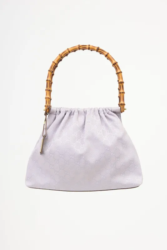 Canvas GG Bamboo Top Handle Bag sold by VSP Consignment