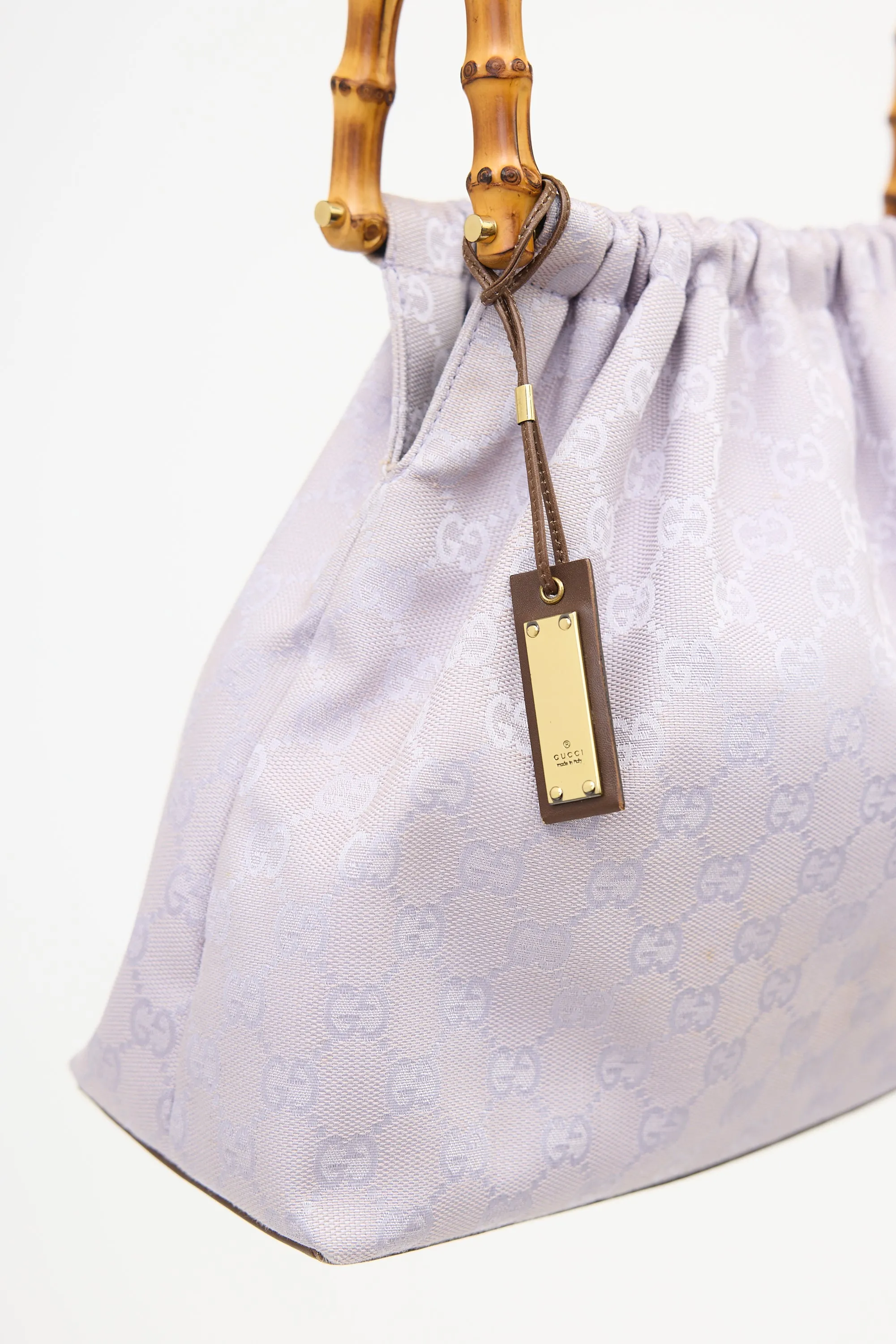 Canvas GG Bamboo Top Handle Bag sold by VSP Consignment product image thumbnail 3