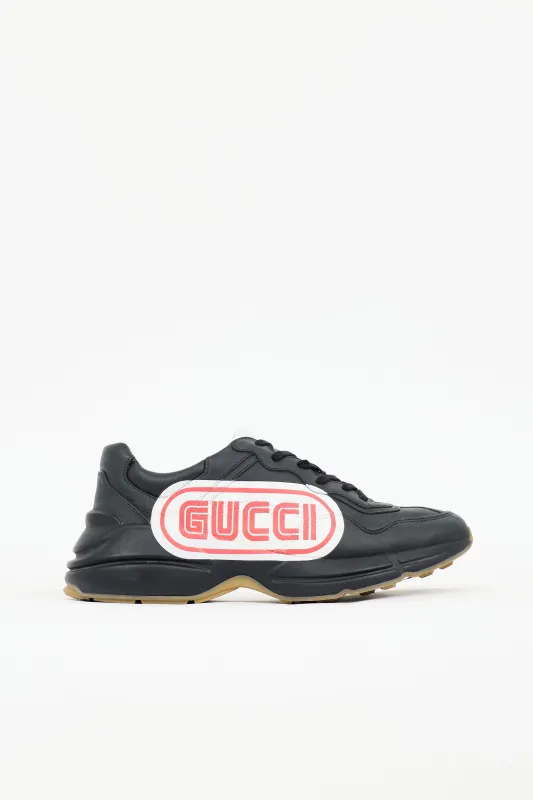 Leather Rhyton Sneaker made by Gucci