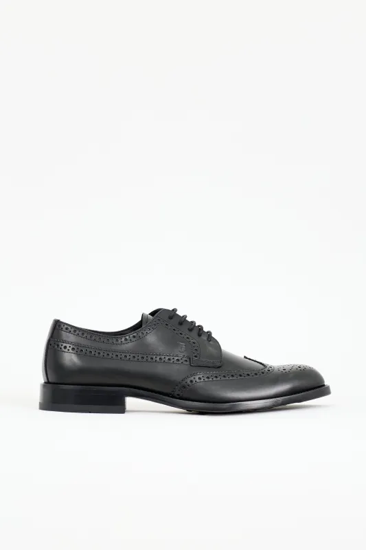 Leather Brogue Derby sold by VSP Consignment