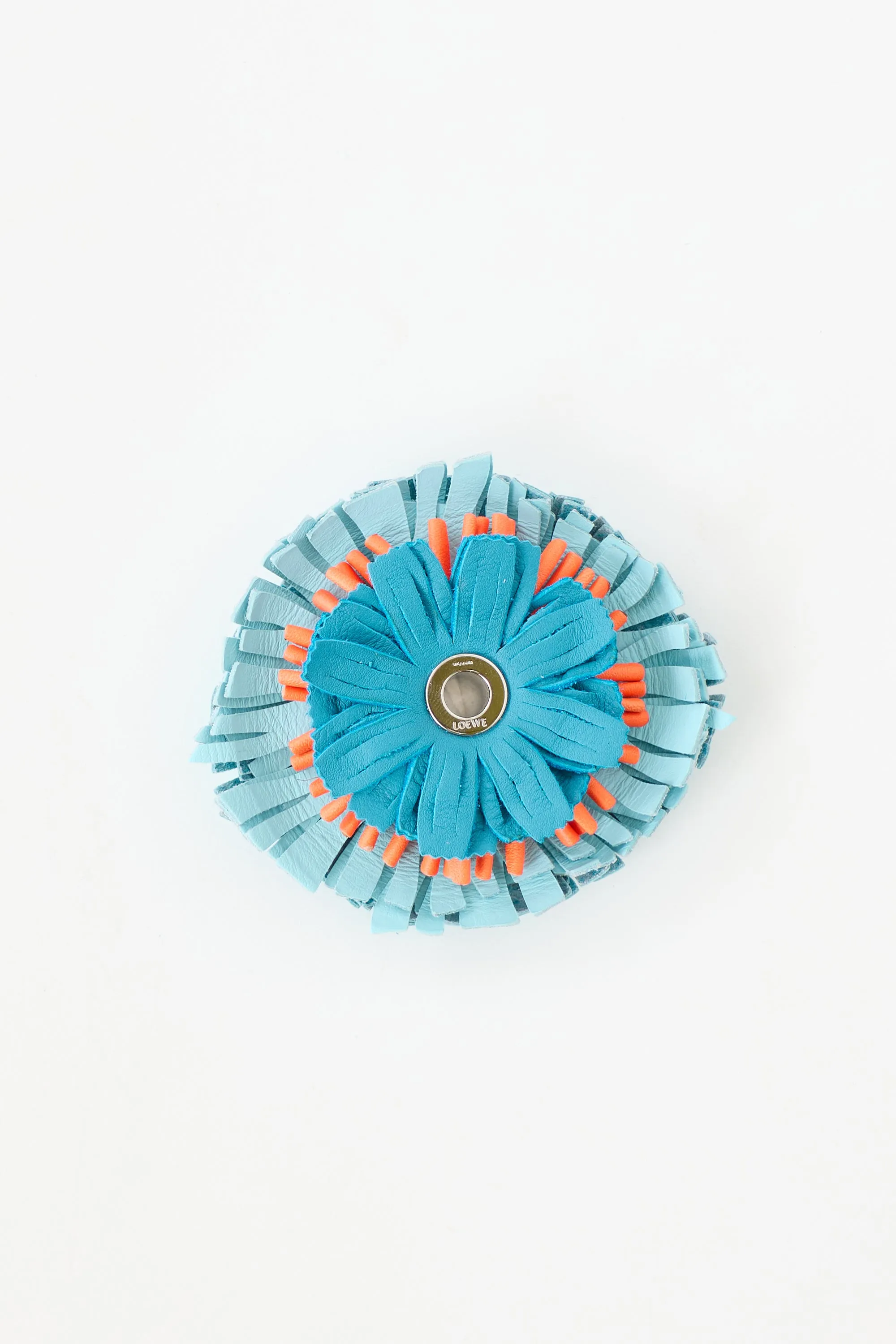 Leather Flower Die Charm sold by VSP Consignment