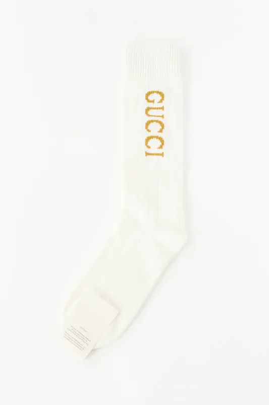 Logo Ribbed Socks sold by VSP Consignment