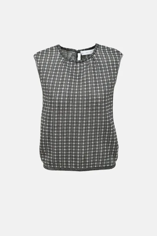 Knit Check Top made by Proenza Schouler