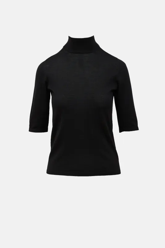 Wool Mock Neck Top made by MaxMara